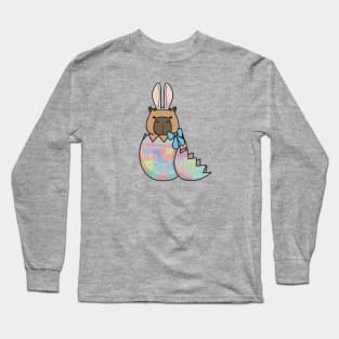 Capybara Bunny Hatching Easter Egg Long Sleeve T-Shirt